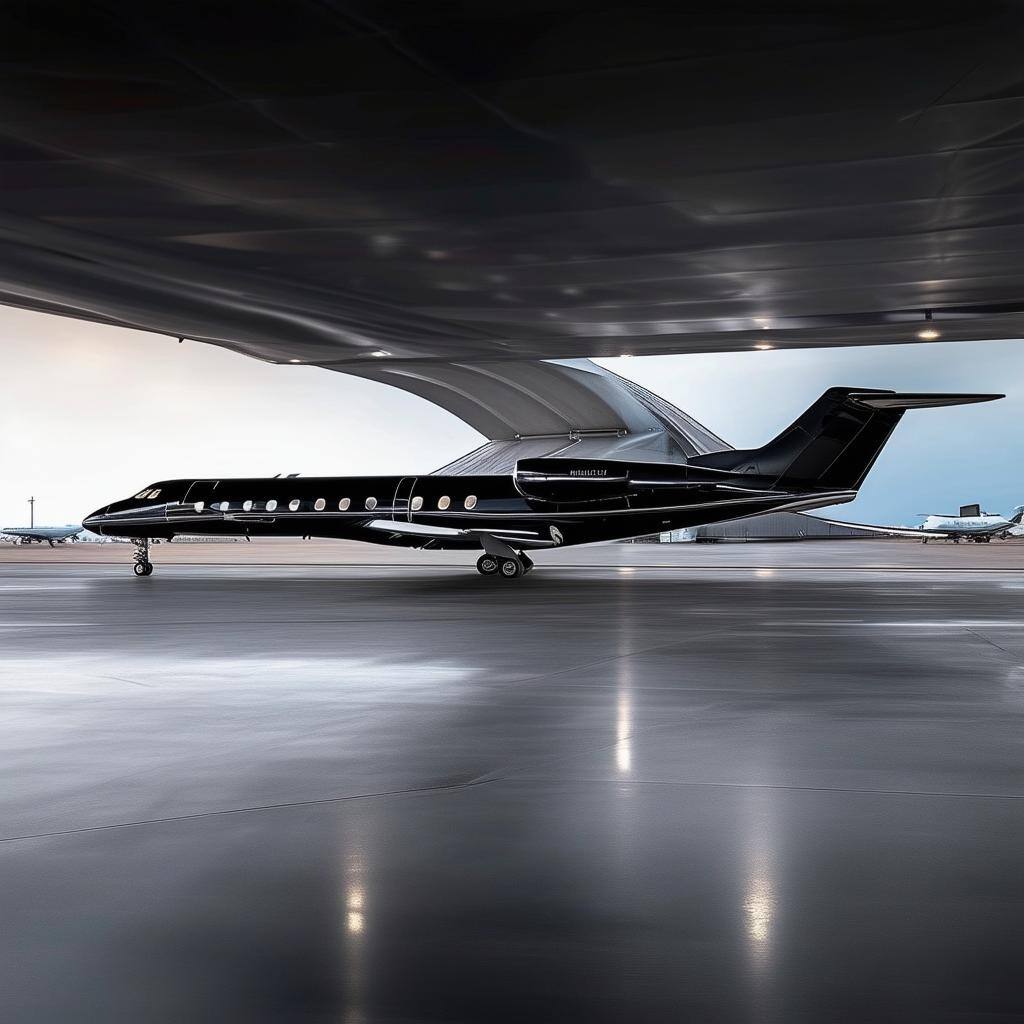Gulfstream G650ER ultra long in black color